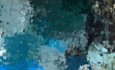 Soyut arka plan sanatı. 2D çizim. Etkileyici yağlı boya resim. Tuvalde fırça darbeleri. Modern sanat. Çok renkli arkaplan. Çağdaş sanat. İfade. Sanatsal dijital palet.