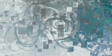 Soyut arka plan sanatı. 2D çizim. Etkileyici yağlı boya resim. Tuvalde fırça darbeleri. Modern sanat. Çok renkli arkaplan. Çağdaş sanat. İfade. Sanatsal dijital palet.