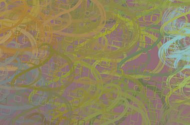 Soyut arka plan sanatı. 2D çizim. Etkileyici yağlı boya resim. Tuvalde fırça darbeleri. Modern sanat. Çok renkli arkaplan. Çağdaş sanat. İfade. Sanatsal dijital palet.