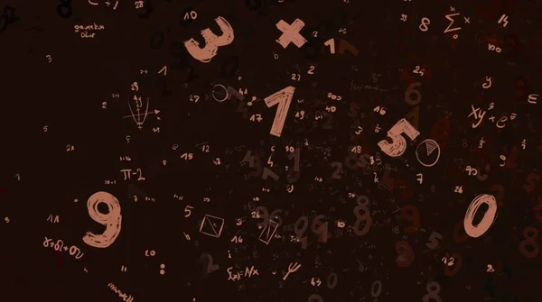 Math Ilustración Abstract Background Numbers Copy Space — Foto de Stock