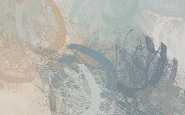 Soyut arka plan sanatı. 2D çizim. Etkileyici yağlı boya resim. Tuvalde fırça darbeleri. Modern sanat. Çok renkli arkaplan. Çağdaş sanat. İfade. Sanatsal dijital palet.