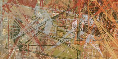 Soyut arka plan sanatı. 2D çizim. Etkileyici yağlı boya resim. Tuvalde fırça darbeleri. Modern sanat. Çok renkli arkaplan. Çağdaş sanat. İfade. Sanatsal dijital palet.