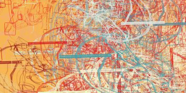 Soyut arka plan sanatı. 2D çizim. Etkileyici yağlı boya resim. Tuvalde fırça darbeleri. Modern sanat. Çok renkli arkaplan. Çağdaş sanat. İfade. Sanatsal dijital palet.