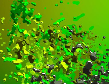 Soyut arka plan sanatı. 3 boyutlu illüstrasyon. Tuvalde fırça darbeleri. Çok renkli arkaplan. Çağdaş sanat. Sanatsal dijital palet.