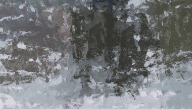 Soyut arka plan sanatı. 2D çizim. Etkileyici yağlı boya resim. Tuvalde fırça darbeleri. Modern sanat. Çok renkli arkaplan. Çağdaş sanat. İfade. Sanatsal dijital palet.