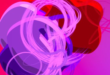 Soyut arka plan sanatı. 3 boyutlu illüstrasyon. Tuvalde fırça darbeleri. Çok renkli arkaplan. Çağdaş sanat. Sanatsal dijital palet.