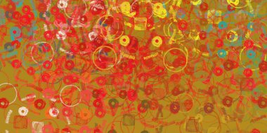 Soyut arka plan sanatı. 2D çizim. Etkileyici yağlı boya resim. Tuvalde fırça darbeleri. Modern sanat. Çok renkli arkaplan. Çağdaş sanat. İfade. Sanatsal dijital palet.