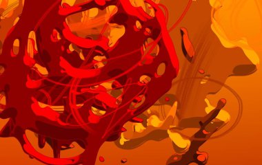 Soyut arka plan sanatı. Etkileyici yağlı boya resim. Tuvalde fırça darbeleri. Modern sanat. Çok renkli arkaplan. Çağdaş sanat. İfade. Sanatsal dijital palet.