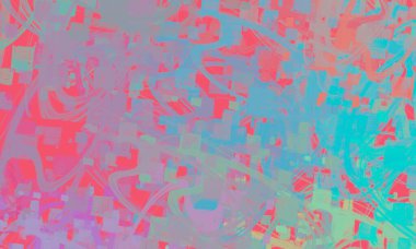 Soyut arka plan sanatı. 2D çizim. Etkileyici yağlı boya resim. Tuvalde fırça darbeleri. Modern sanat. Çok renkli arkaplan. Çağdaş sanat. İfade. Sanatsal dijital palet.