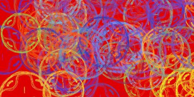 Soyut arka plan sanatı. 2D çizim. Etkileyici yağlı boya resim. Tuvalde fırça darbeleri. Modern sanat. Çok renkli arkaplan. Çağdaş sanat. İfade. Sanatsal dijital palet.