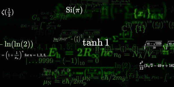 Formação Matemática Com Fórmulas Ilustração Perfeita Padrão Abstrato Com Símbolos — Fotografia de Stock