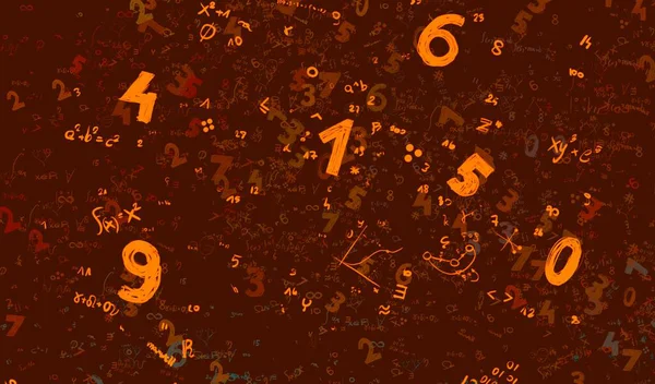 Μαθηματικά Εικόνα Αφηρημένο Φόντο Αριθμούς Αντίγραφο Χώρου — Φωτογραφία Αρχείου