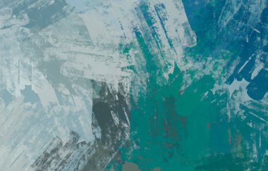 Soyut arka plan sanatı. 2D çizim. Etkileyici yağlı boya resim. Tuvalde fırça darbeleri. Modern sanat. Çok renkli arkaplan. Çağdaş sanat. İfade. Sanatsal dijital palet.