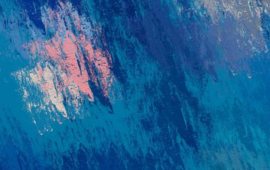 Soyut arka plan sanatı. 2D çizim. Etkileyici yağlı boya resim. Tuvalde fırça darbeleri. Modern sanat. Çok renkli arkaplan. Çağdaş sanat. İfade. Sanatsal dijital palet.