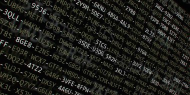 Yazılım geliştirici programlama kodu. Soyut modern sanal bilgisayar senaryosu. Masaüstü ekranında yazılım geliştirici programcının çalışması 