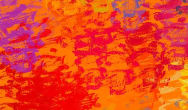 Soyut arka plan sanatı. 2D çizim. Etkileyici yağlı boya resim. Tuvalde fırça darbeleri. Modern sanat. Çok renkli arkaplan. Çağdaş sanat. İfade. Sanatsal dijital palet.