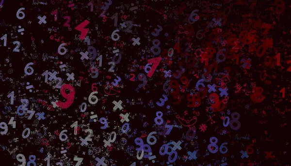 Math Ilustración Abstract Background Numbers Copy Space — Foto de Stock