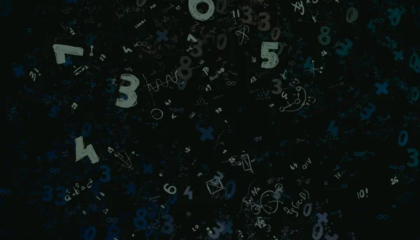 Math Illustration Abstract Background Numbers Copy Space - Stock-foto