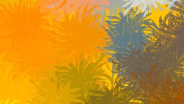 Soyut arka plan sanatı. 2D çizim. Etkileyici yağlı boya resim. Tuvalde fırça darbeleri. Modern sanat. Çok renkli arkaplan. Çağdaş sanat. İfade. Sanatsal dijital palet.