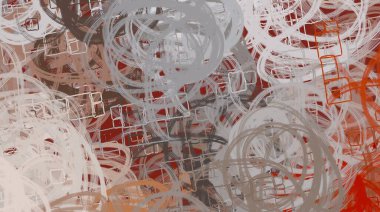 Soyut arka plan sanatı. 2D çizim. Etkileyici yağlı boya resim. Tuvalde fırça darbeleri. Modern sanat. Çok renkli arkaplan. Çağdaş sanat. İfade. Sanatsal dijital palet.