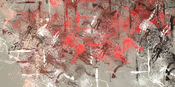 Art Fond Abstrait Illustration Expressive Peinture Huile Coups Pinceau Sur — Photo