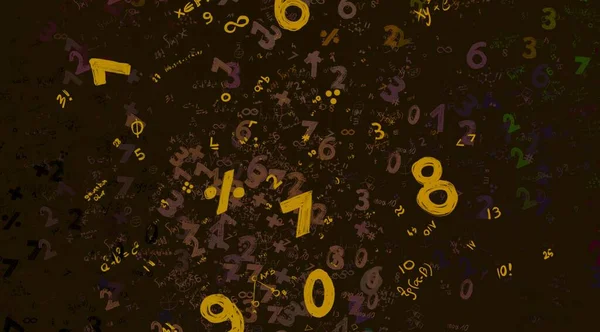 Math Ilustración Abstract Background Numbers Copy Space —  Fotos de Stock