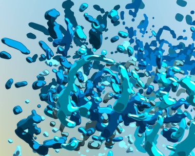 Soyut arka plan sanatı. 3 boyutlu illüstrasyon. Tuvalde fırça darbeleri. Çok renkli arkaplan. Çağdaş sanat. Sanatsal dijital palet.