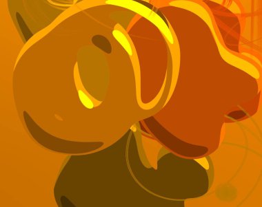 Soyut arka plan sanatı. 3 boyutlu illüstrasyon. Çok renkli arkaplan. Çağdaş sanat. Sanatsal dijital palet.