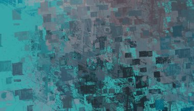 Soyut arka plan sanatı. 2D çizim. Etkileyici yağlı boya resim. Tuvalde fırça darbeleri. Modern sanat. Çok renkli arkaplan. Çağdaş sanat. İfade. Sanatsal dijital palet.