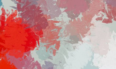 Soyut arka plan sanatı. 2D çizim. Etkileyici yağlı boya resim. Tuvalde fırça darbeleri. Modern sanat. Çok renkli arkaplan. Çağdaş sanat. İfade. Sanatsal dijital palet.