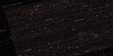 Yazılım geliştirici programlama kodu. Soyut modern sanal bilgisayar senaryosu. Masaüstü ekranında yazılım geliştirici programcının çalışması 