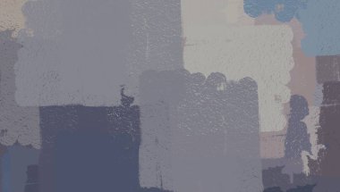 Soyut arka plan sanatı. 2D çizim. Etkileyici yağlı boya resim. Tuvalde fırça darbeleri. Modern sanat. Çok renkli arkaplan. Çağdaş sanat. İfade. Sanatsal dijital palet.