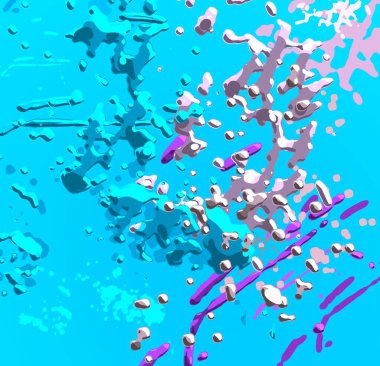 Soyut arka plan sanatı. 3 boyutlu illüstrasyon. Tuvalde fırça darbeleri. Çok renkli arkaplan. Çağdaş sanat. Sanatsal dijital palet.