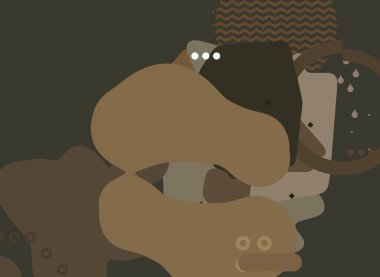 Soyut arka plan sanatı. 3 boyutlu illüstrasyon. Tuvalde fırça darbeleri. Çok renkli arkaplan. Çağdaş sanat. Sanatsal dijital palet.