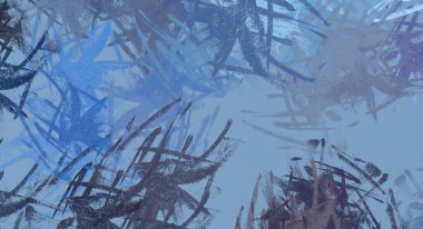 Soyut arka plan sanatı. 2D çizim. Etkileyici yağlı boya resim. Tuvalde fırça darbeleri. Modern sanat. Çok renkli arkaplan. Çağdaş sanat. İfade. Sanatsal dijital palet.