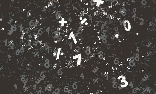 数学だ 2番目のイラスト 抽象的な背景と数字 コピースペース — ストック写真