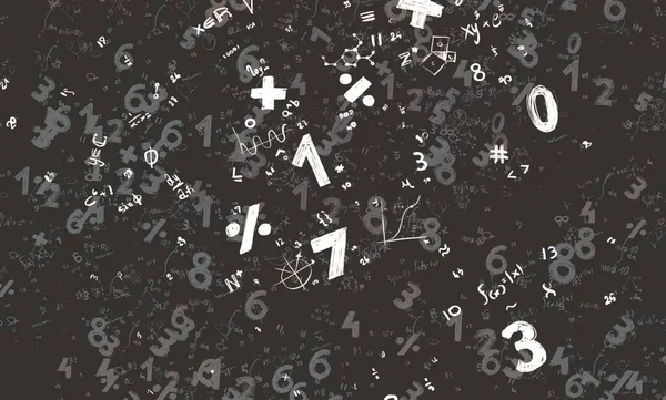 Math Ilustración Abstract Background Numbers Copy Space —  Fotos de Stock