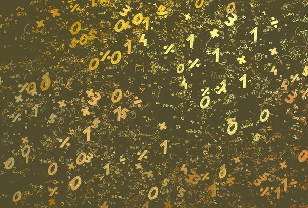 Matemática Ilustração Fundo Abstrato Com Números Espaço Cópia — Fotografia de Stock