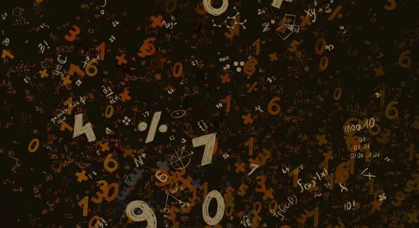 Math Illustration Abstract Background Numbers Copy Space — Stock Photo, Image