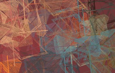 Soyut arka plan sanatı. 2D çizim. Etkileyici yağlı boya resim. Tuvalde fırça darbeleri. Modern sanat. Çok renkli arkaplan. Çağdaş sanat. İfade. Sanatsal dijital palet.