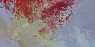 Soyut arka plan sanatı. 2D çizim. Etkileyici yağlı boya resim. Tuvalde fırça darbeleri. Modern sanat. Çok renkli arkaplan. Çağdaş sanat. İfade. Sanatsal dijital palet.