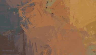 Soyut arka plan sanatı. 2D çizim. Etkileyici yağlı boya resim. Tuvalde fırça darbeleri. Modern sanat. Çok renkli arkaplan. Çağdaş sanat. İfade. Sanatsal dijital palet.