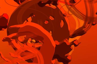 Soyut arka plan sanatı. 3 boyutlu illüstrasyon. Tuvalde fırça darbeleri. Çok renkli arkaplan. Çağdaş sanat. Sanatsal dijital palet.