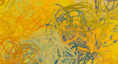 Soyut arka plan sanatı. 2D çizim. Etkileyici yağlı boya resim. Tuvalde fırça darbeleri. Modern sanat. Çok renkli arkaplan. Çağdaş sanat. İfade. Sanatsal dijital palet.