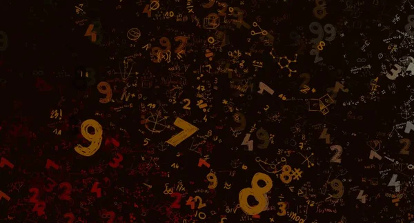 Mathematik Abbildung Abstrakter Hintergrund Mit Zahlen Kopierraum — Stockfoto