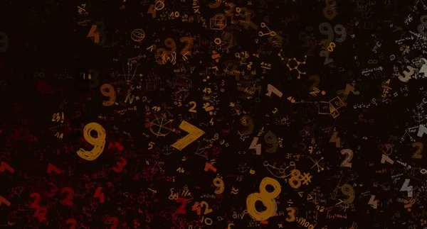 Math Ilustración Abstract Background Numbers Copy Space — Foto de Stock