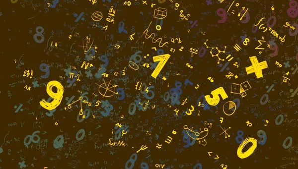 Math Ilustración Abstract Background Numbers Copy Space —  Fotos de Stock