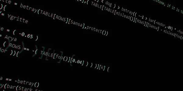 Programmeercode Voor Softwareontwikkelaars Abstract Modern Virtueel Computerscript Werk Van Software — Stockfoto