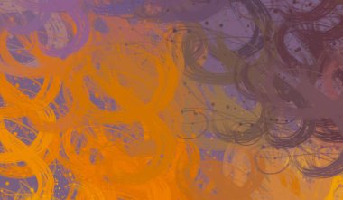 Soyut arka plan sanatı. 2D çizim. Etkileyici yağlı boya resim. Tuvalde fırça darbeleri. Modern sanat. Çok renkli arkaplan. Çağdaş sanat. İfade. Sanatsal dijital palet.