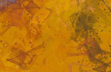 Soyut arka plan sanatı. 2D çizim. Etkileyici yağlı boya resim. Tuvalde fırça darbeleri. Modern sanat. Çok renkli arkaplan. Çağdaş sanat. İfade. Sanatsal dijital palet.
